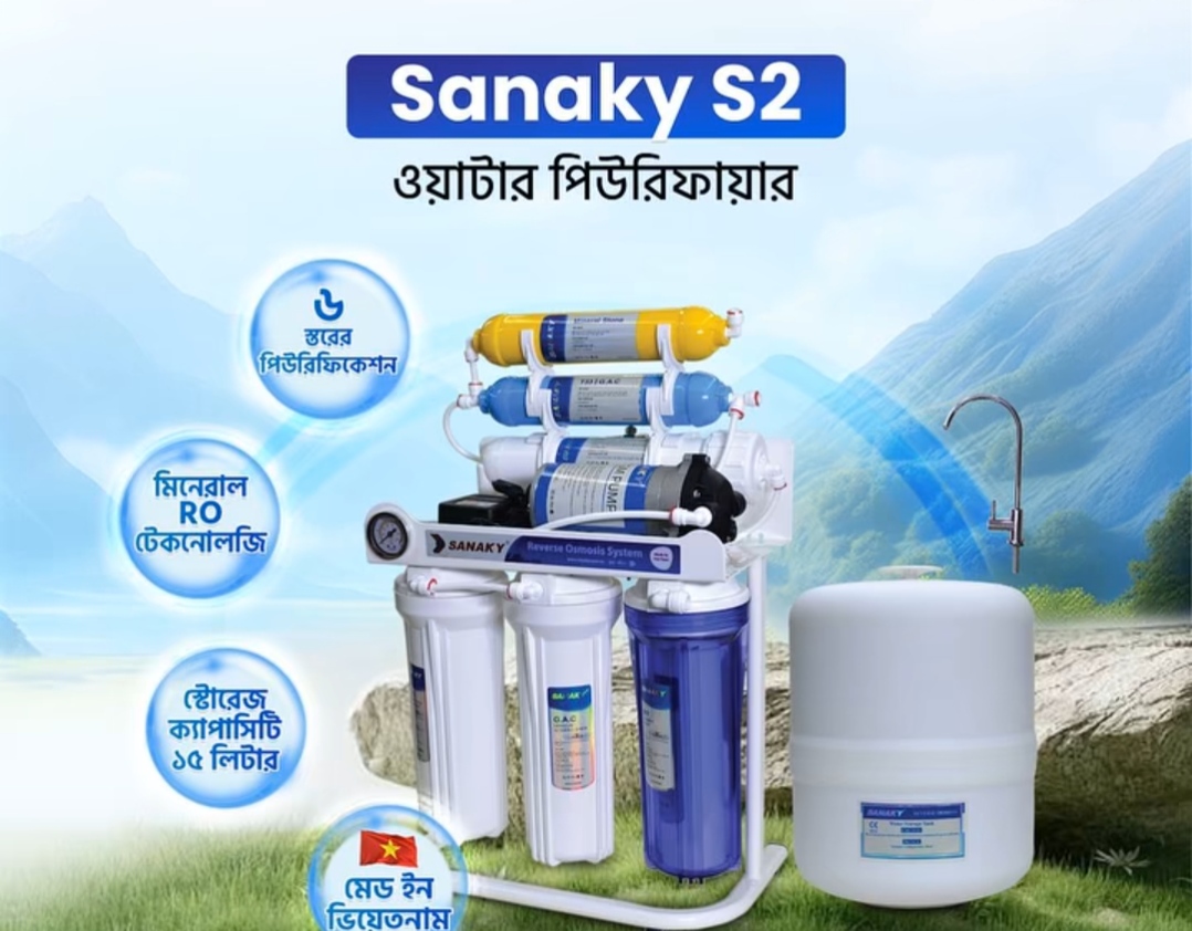 100 GPD Sanaky S2 Water Purifier (6 Stage) | Sanaky - Made in Vietnam