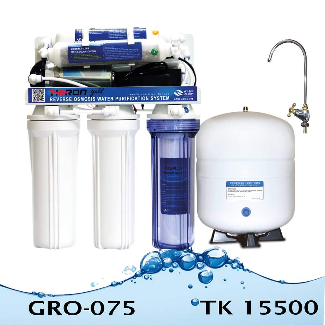 75 GPD Heron Gold Mineral RO Water Purifier (6 Stage)